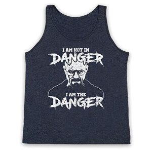 Débardeur I am the danger - Breaking Bad - bleu fonce classique homme/femme