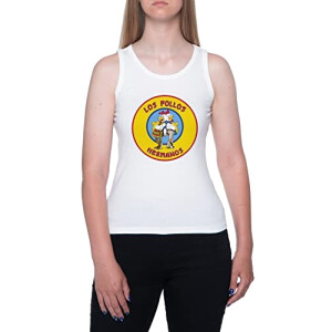 Débardeur Los Pollos Hermanos - Breaking Bad - blanc femme