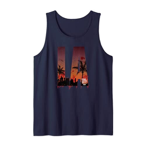 Débardeur The Walking Dead bleu homme/femme