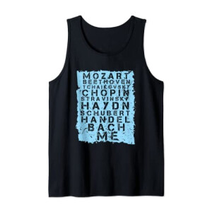 Débardeur Mozart noir homme/femme