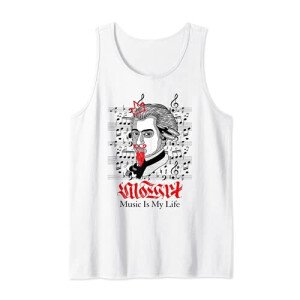Débardeur Mozart blanc homme/femme
