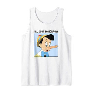 Débardeur Pinocchio blanc homme/femme