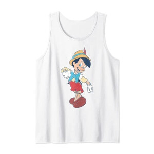 Débardeur Pinocchio blanc homme/femme