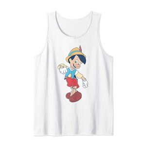 Débardeur Pinocchio blanc homme/femme