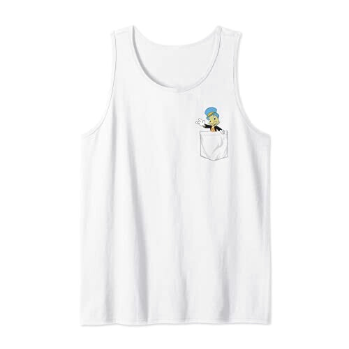 Débardeur Jiminy Cricket - Pinocchio - blanc homme/femme