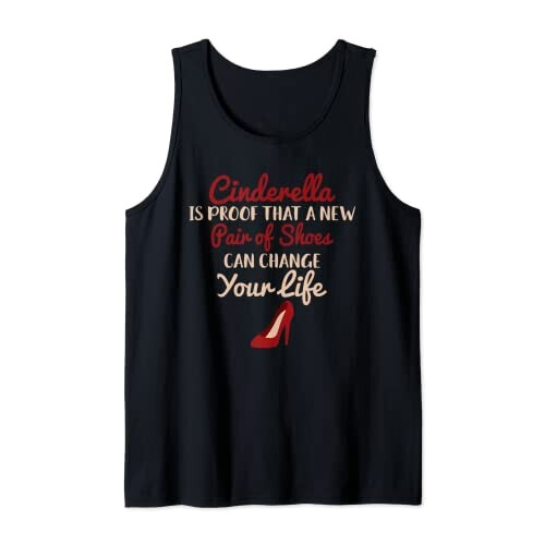 Débardeur Cendrillon noir homme/femme