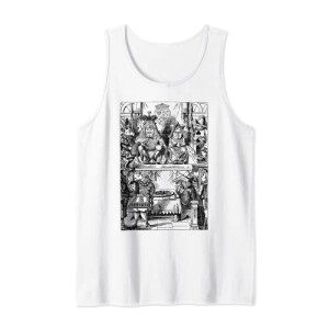 Débardeur Alice au pays des merveilles blanc homme/femme