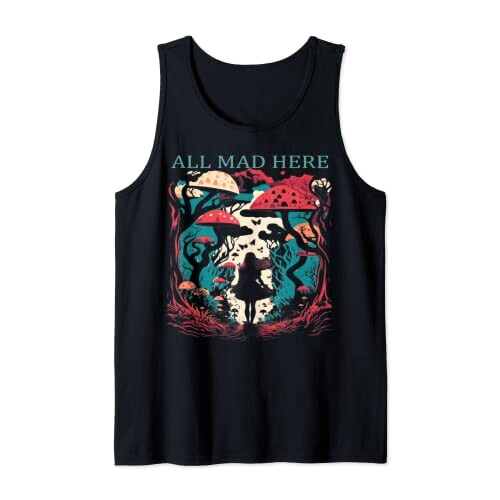 Débardeur Alice au pays des merveilles noir homme/femme