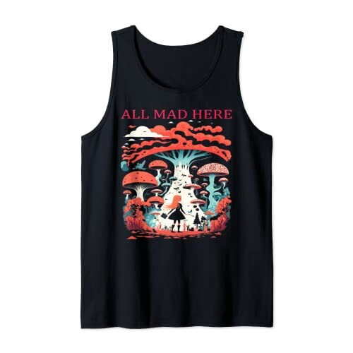 Débardeur Alice au pays des merveilles noir homme/femme