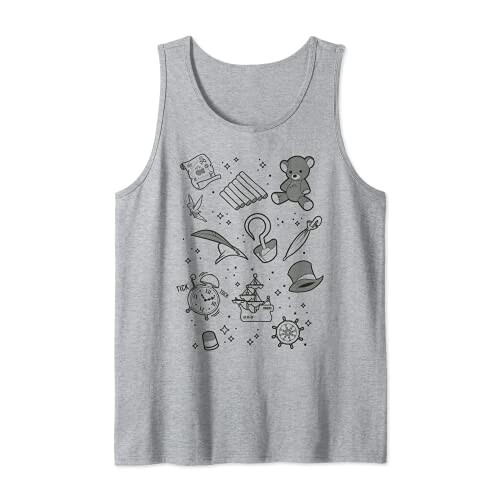 Débardeur Peter Pan gris homme/femme