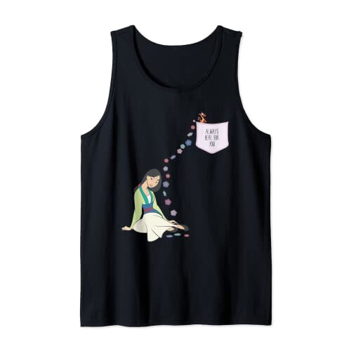 Débardeur Mulan noir homme/femme