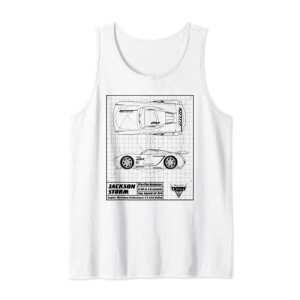 Débardeur Jackson Storm - Cars - blanc homme/femme