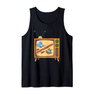 Débardeur Scratchy, Itchy - Simpsons - noir homme/femme
