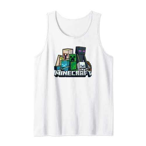 Débardeur Minecraft blanc homme/femme
