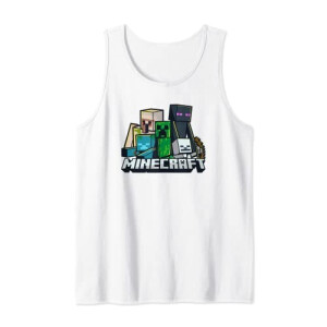 Débardeur Minecraft blanc homme/femme