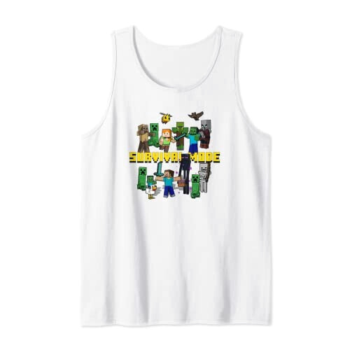 Débardeur Minecraft blanc homme/femme