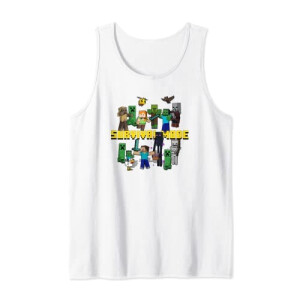 Débardeur Minecraft blanc homme/femme
