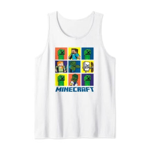 Débardeur Minecraft blanc homme/femme
