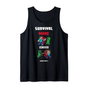 Débardeur Steve, Creeper - Minecraft - noir homme/femme