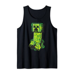Débardeur Creeper - Minecraft - noir homme/femme
