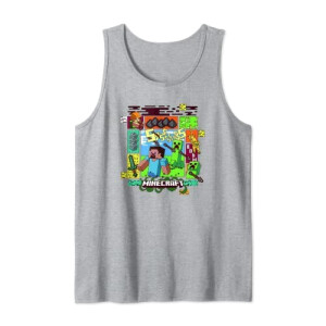 Débardeur Minecraft gris homme/femme