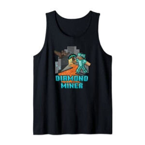Débardeur Steve - Minecraft - noir homme/femme
