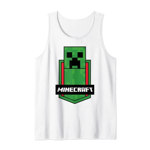 Débardeur Creeper - Minecraft - blanc homme/femme