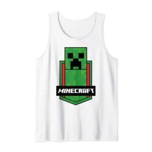 Débardeur Creeper - Minecraft - blanc homme/femme
