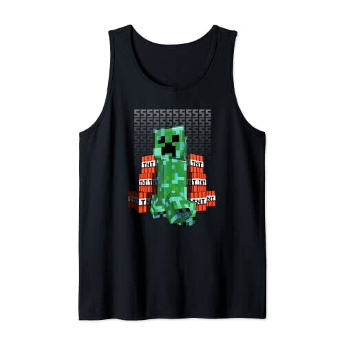 Débardeur Minecraft noir homme/femme