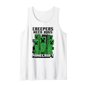 Débardeur Creeper - Minecraft - blanc homme/femme