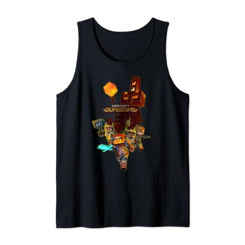 Débardeur Minecraft noir homme/femme