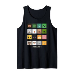 Débardeur Minecraft noir homme/femme