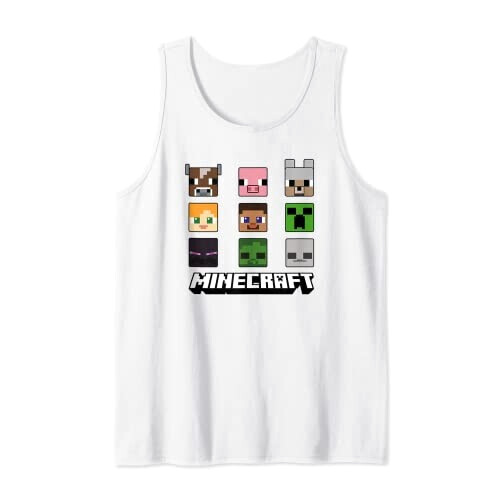 Débardeur Minecraft bleu homme/femme