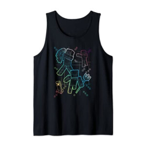 Débardeur Minecraft noir homme/femme