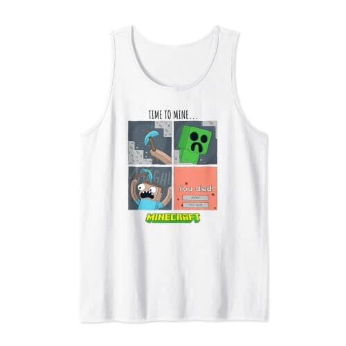 Débardeur Minecraft bleu homme/femme