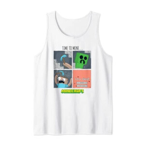 Débardeur Minecraft bleu homme/femme