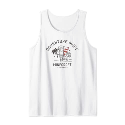 Débardeur Minecraft blanc homme/femme