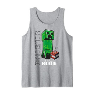 Débardeur Creeper, TNT - Minecraft - gris homme/femme