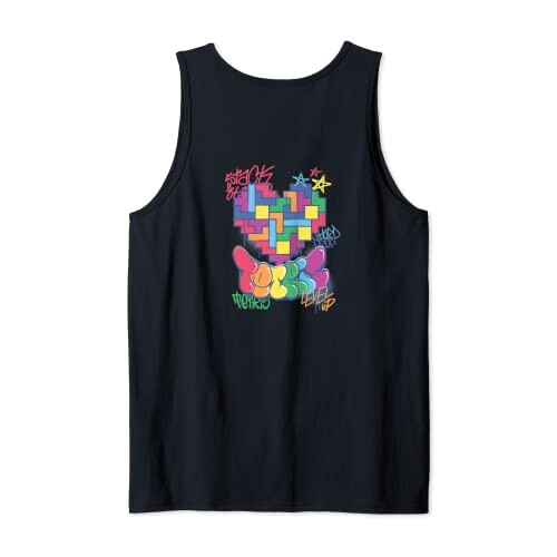 Débardeur Tetris noir homme/femme variant 0 