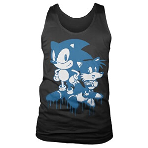 Débardeur Tails - Sonic - noir homme