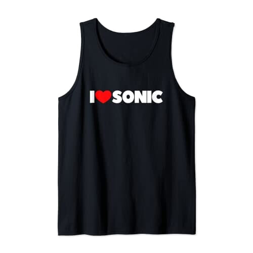 Débardeur Sonic noir homme/femme