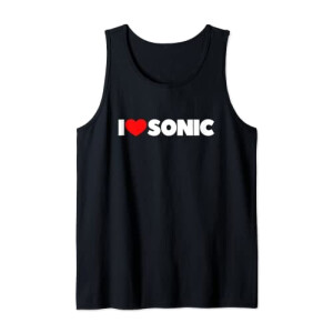 Débardeur Sonic noir homme/femme