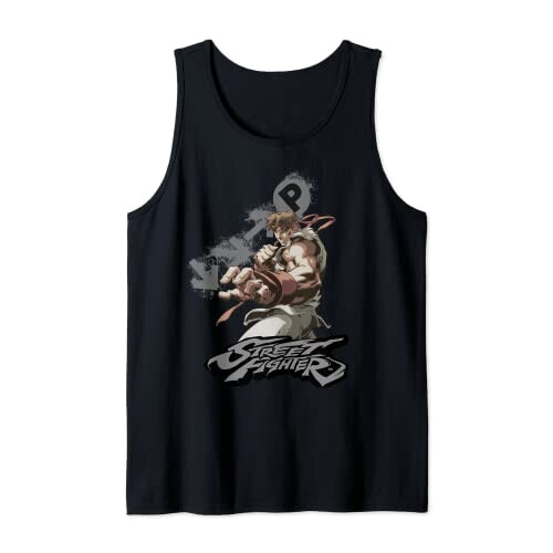 Débardeur Street Fighter noir homme/femme