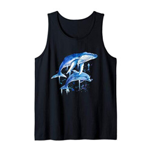 Débardeur Baleine noir homme/femme