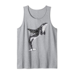 Débardeur Baleine gris homme/femme