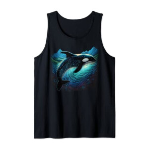 Débardeur Baleine noir homme/femme