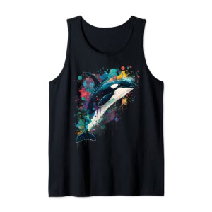 Débardeur Baleine noir homme/femme