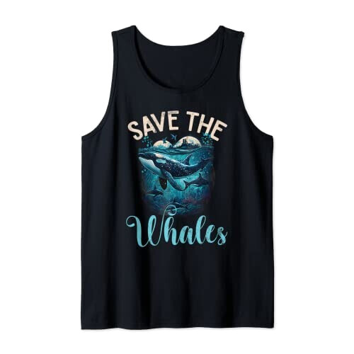 Débardeur Baleine noir homme/femme
