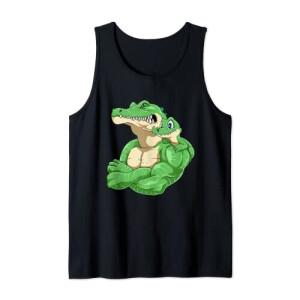 Débardeur Crocodile noir fille/garçon