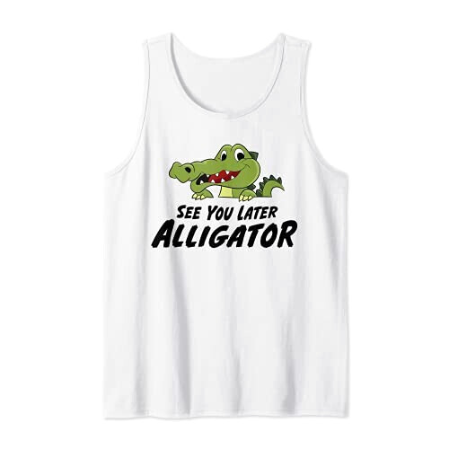 Débardeur Crocodile blanc homme/femme